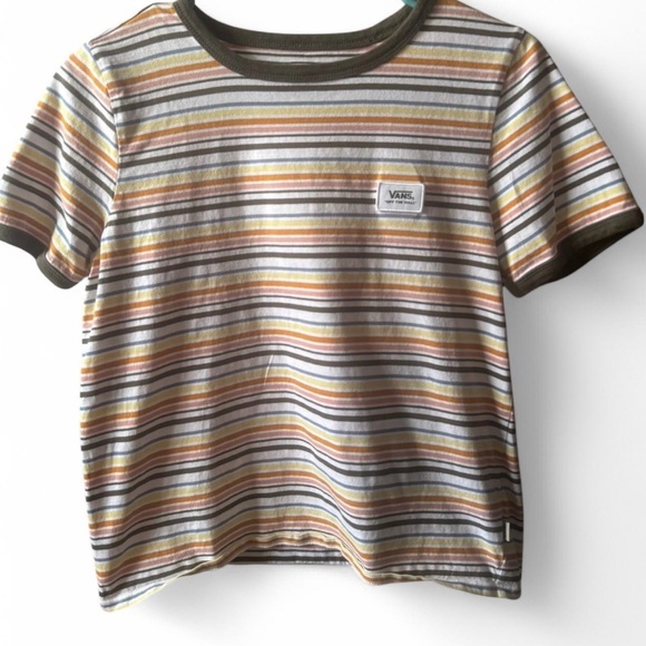 vans striped short sleeve t-shirt in multi-colored hues - Picture 4 of 5